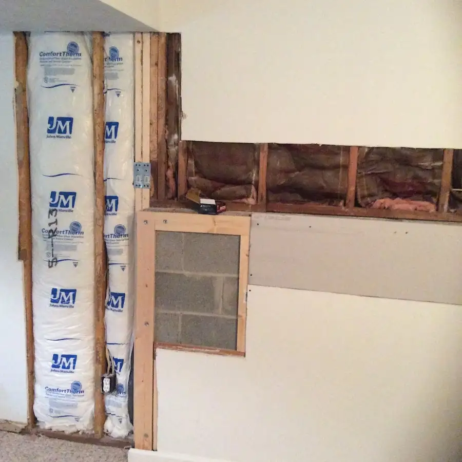 Wall insulation replacement during Structural Drying in Broadlands